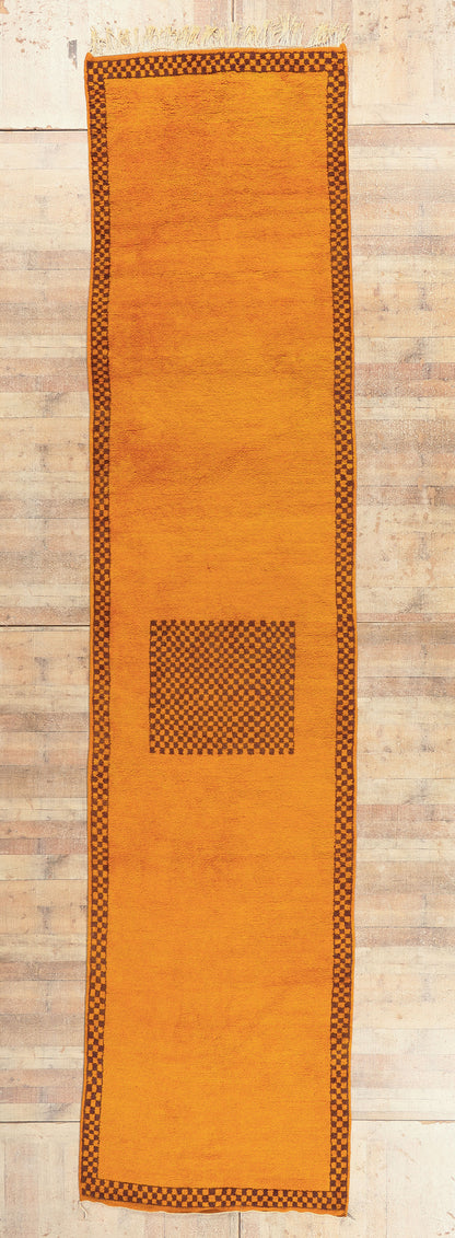 4 x 19 - Orange Vintage Taznakht Moroccan Rug - 21972