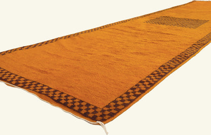 4 x 19 - Orange Vintage Taznakht Moroccan Rug - 21972
