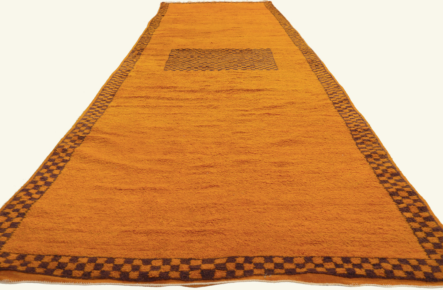 4 x 19 - Orange Vintage Taznakht Moroccan Rug - 21972