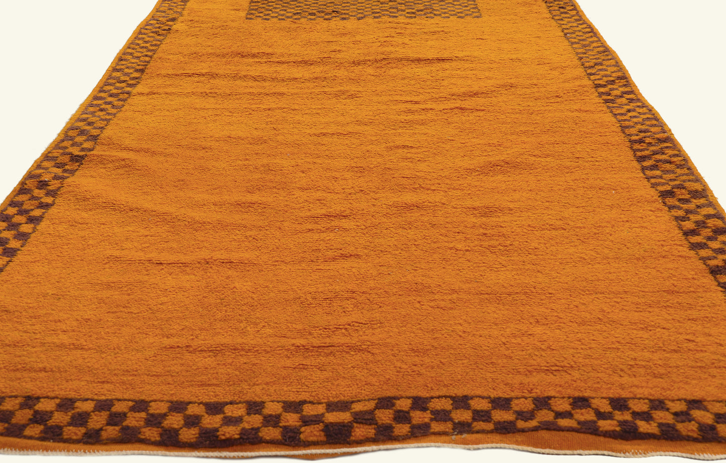 4 x 19 - Orange Vintage Taznakht Moroccan Rug - 21972