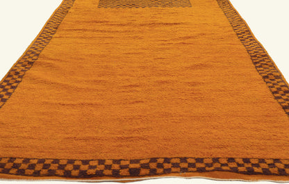 4 x 19 - Orange Vintage Taznakht Moroccan Rug - 21972