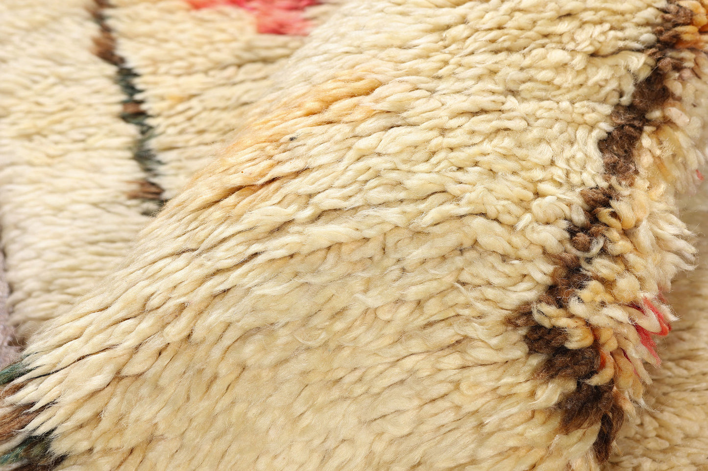 3 x 6 - Ivory Vintage Azilal Moroccan Rug - 21973