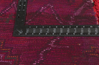4 x 11 - Red Vintage Talsint Moroccan Rug - 21974