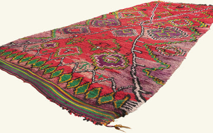 4 x 11 - Red Vintage Talsint Moroccan Rug - 21974
