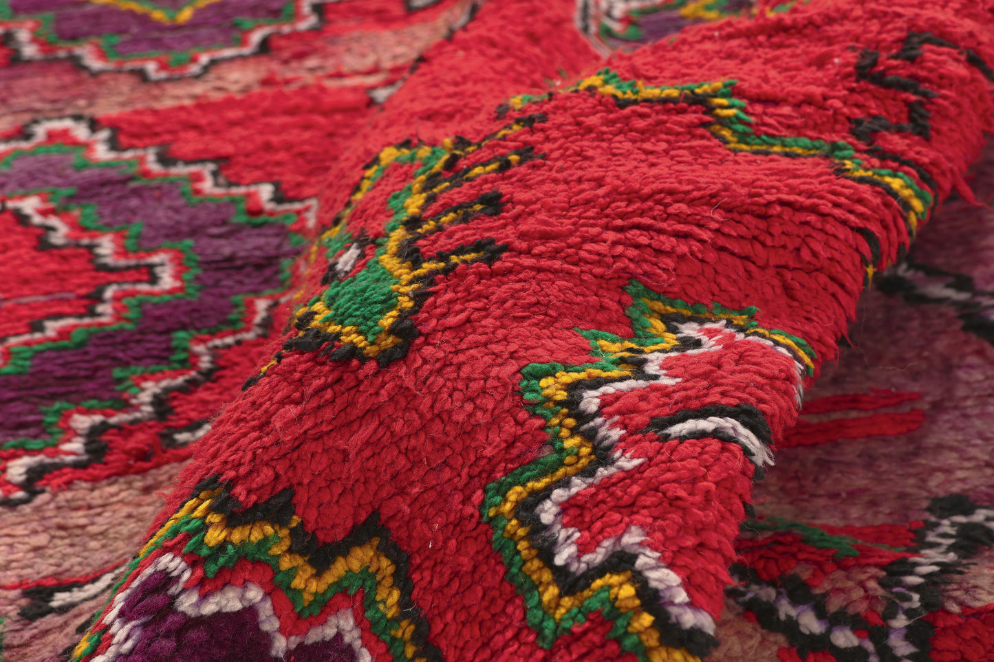 4 x 11 - Red Vintage Talsint Moroccan Rug - 21974