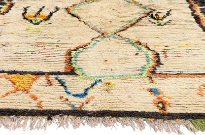 4 x 8 - Ivory Vintage Azilal Moroccan Rug - 21976