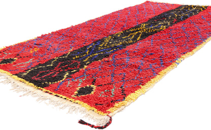 4 x 8 - Red Vintage Boujad Moroccan Rug - 21979