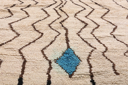 4 x 9 - Ivory Vintage Azilal Moroccan Rug - 21983