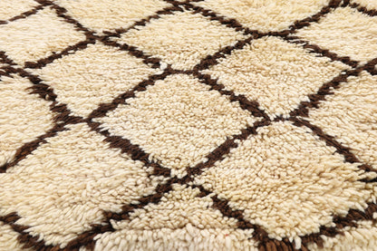 3 x 6 - Ivory Vintage Azilal Moroccan Rug - 21986