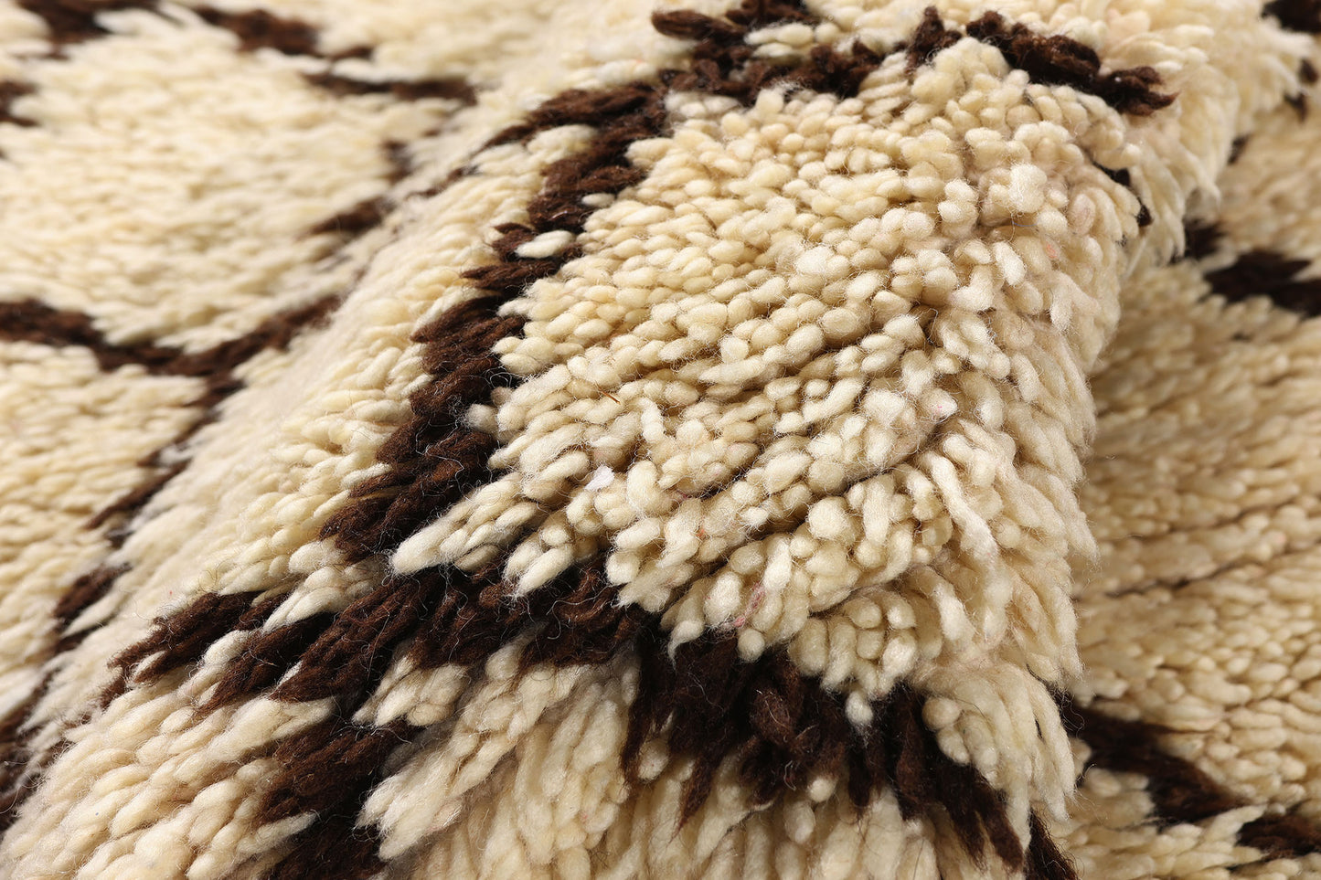 3 x 6 - Ivory Vintage Azilal Moroccan Rug - 21986