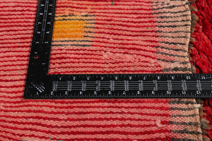 3 x 7 - Red Vintage Boujad Moroccan Rug - 21987