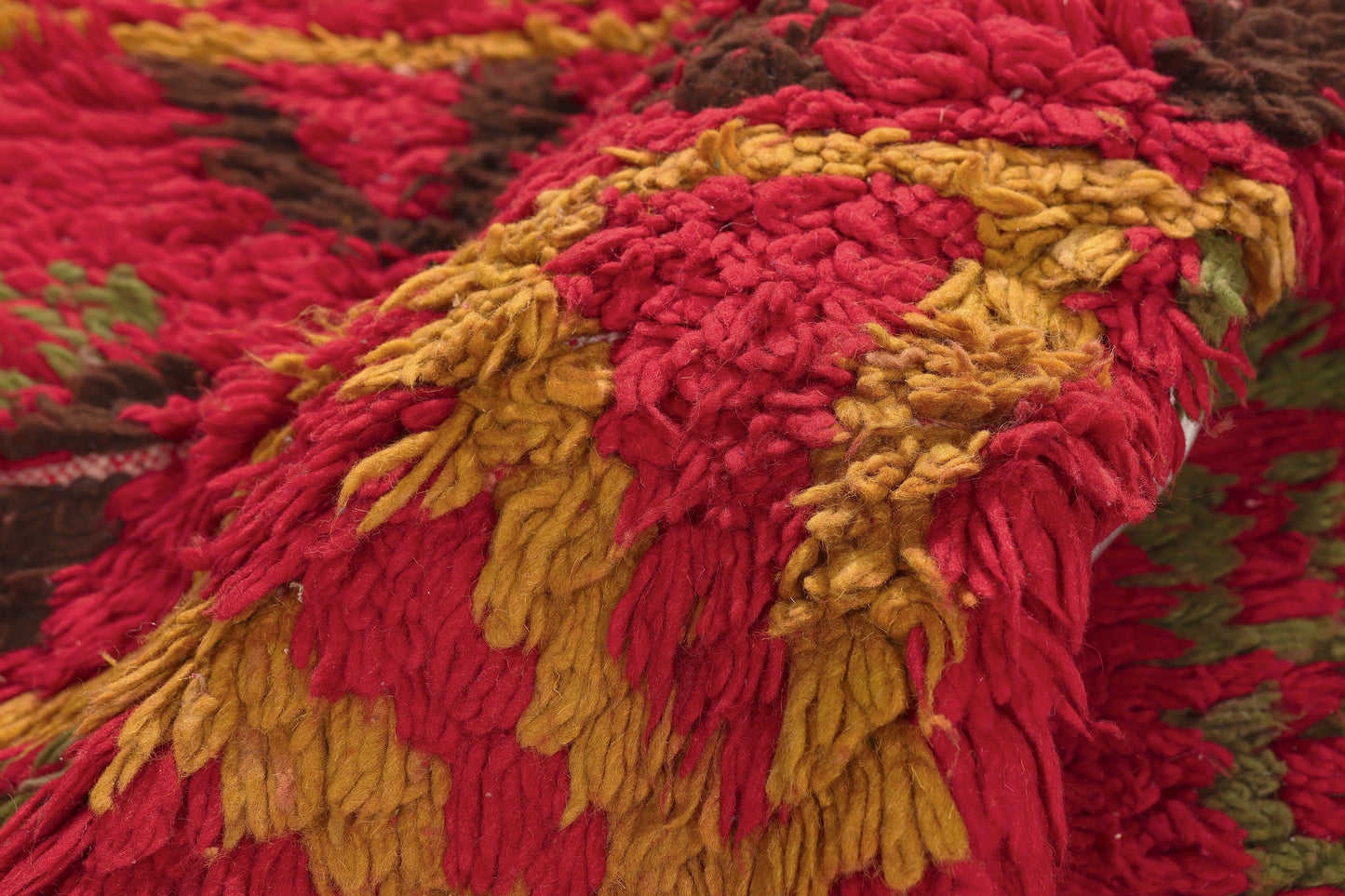 4 x 6 - Red Vintage Boujad Moroccan Rug - 21988