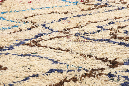 4 x 10 - Ivory Vintage Azilal Moroccan Rug - 21990