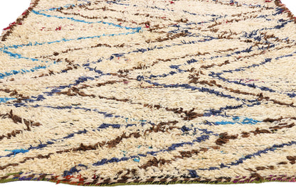 4 x 10 - Ivory Vintage Azilal Moroccan Rug - 21990