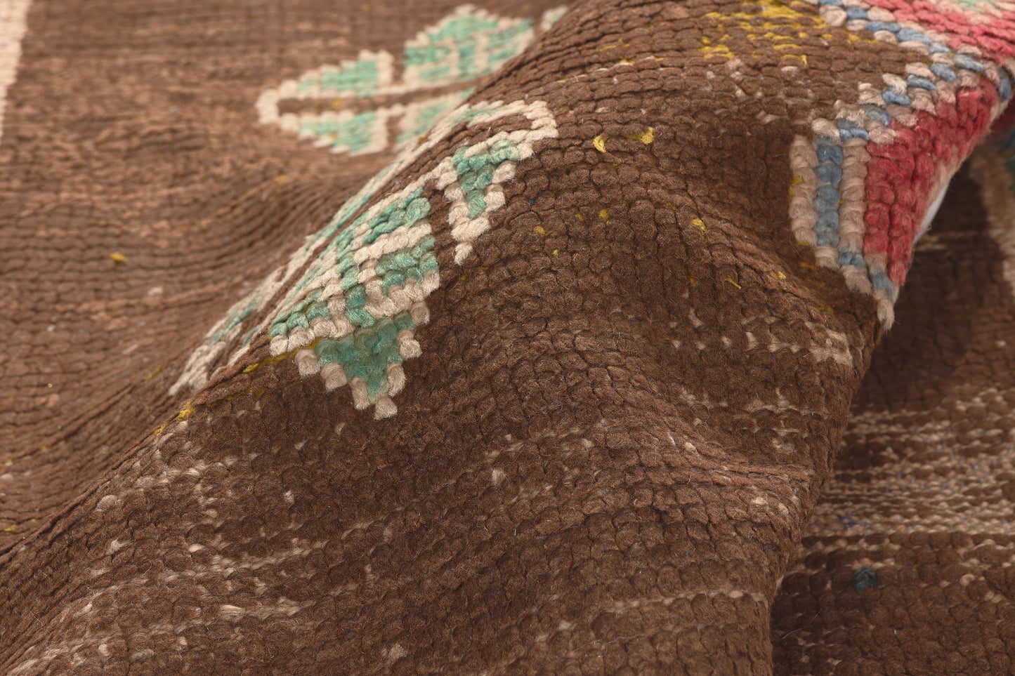 4 x 8 - Brown Vintage Boujad Moroccan Rug - 21991