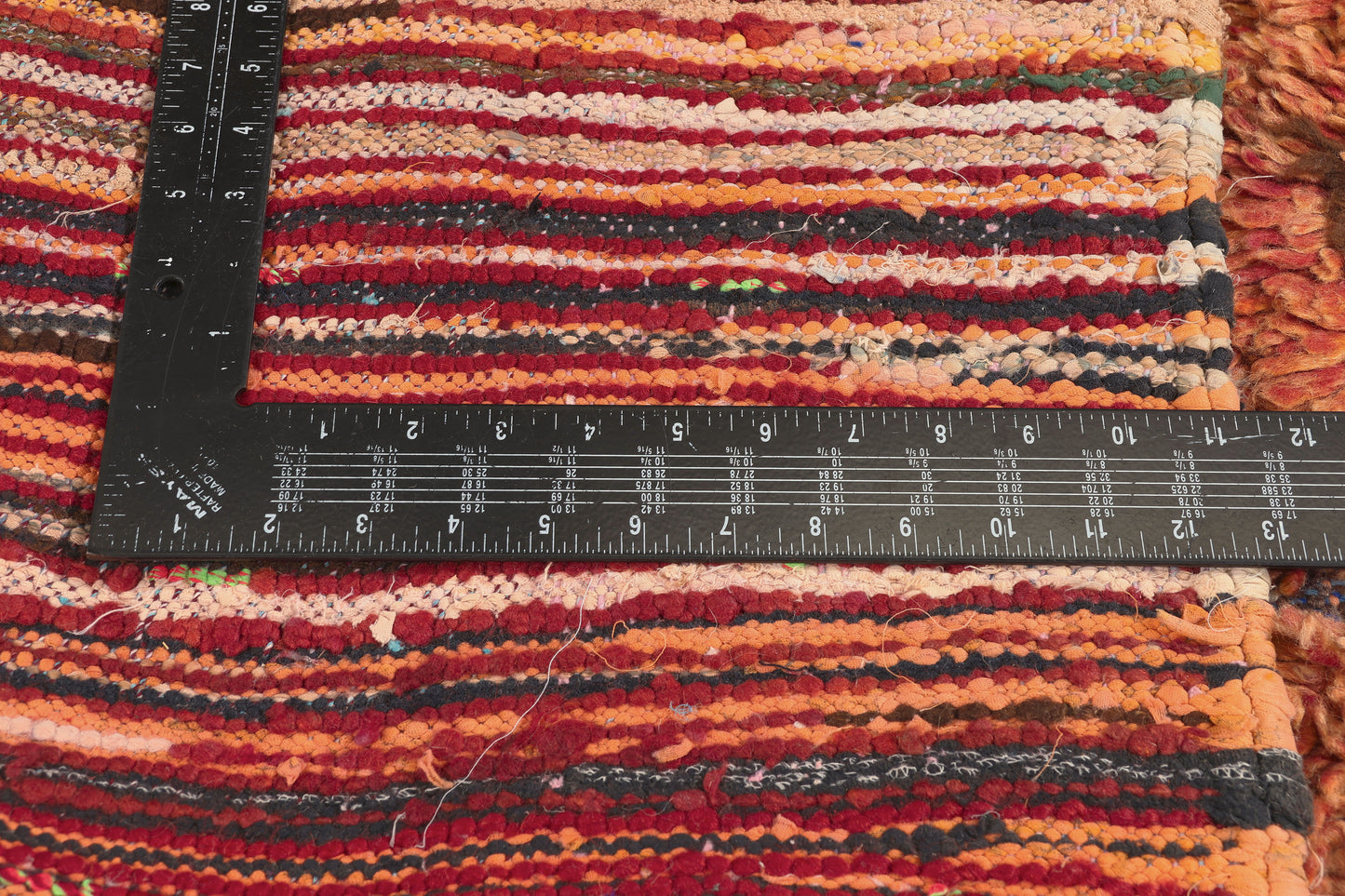 5 x 7 - Red Vintage Azilal Moroccan Rug - 21995