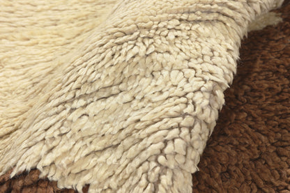 3 x 6 - Ivory Vintage Azilal Moroccan Rug - 21997