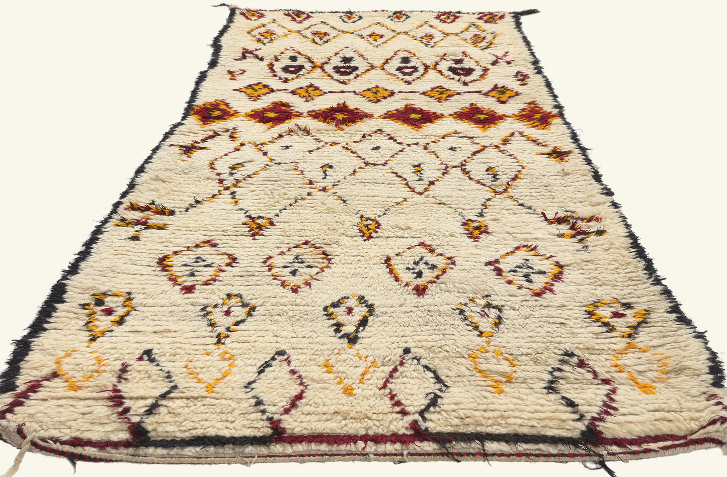 3 x 8 - Ivory Vintage Azilal Moroccan Rug - 21998