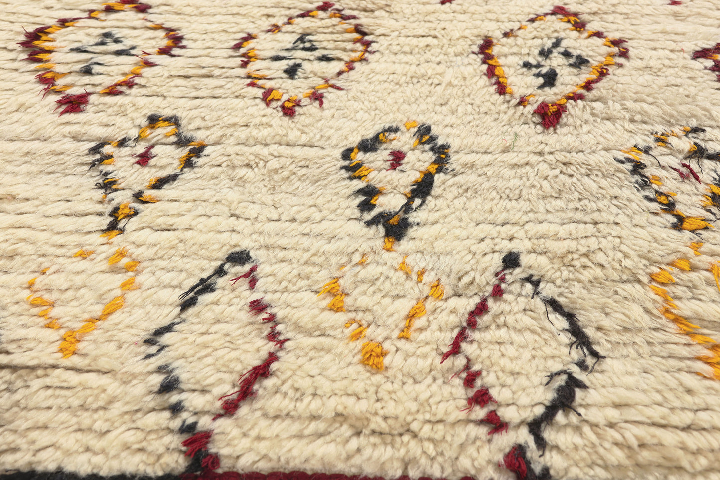 3 x 8 - Ivory Vintage Azilal Moroccan Rug - 21998