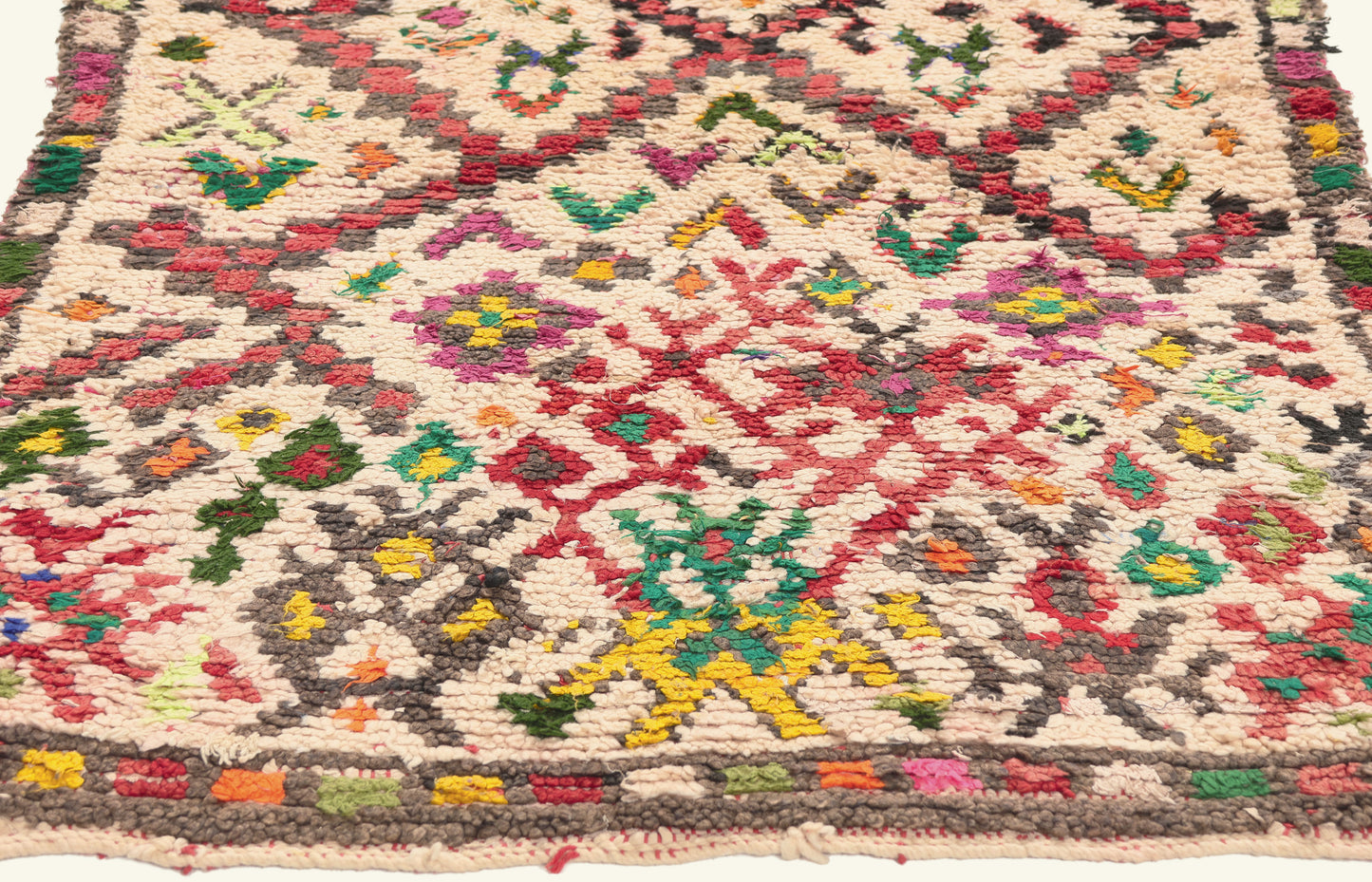 3 x 5 - Ivory Vintage Azilal Moroccan Rug - 22000