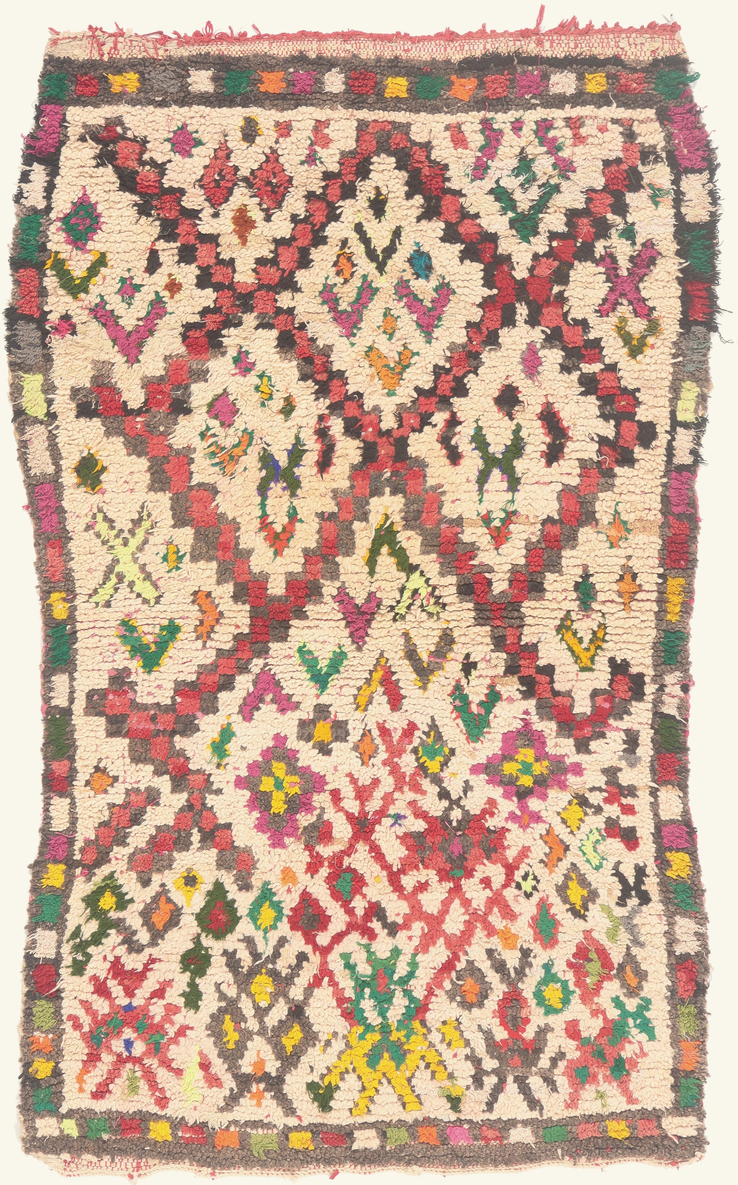 3 x 5 - Ivory Vintage Azilal Moroccan Rug - 22000