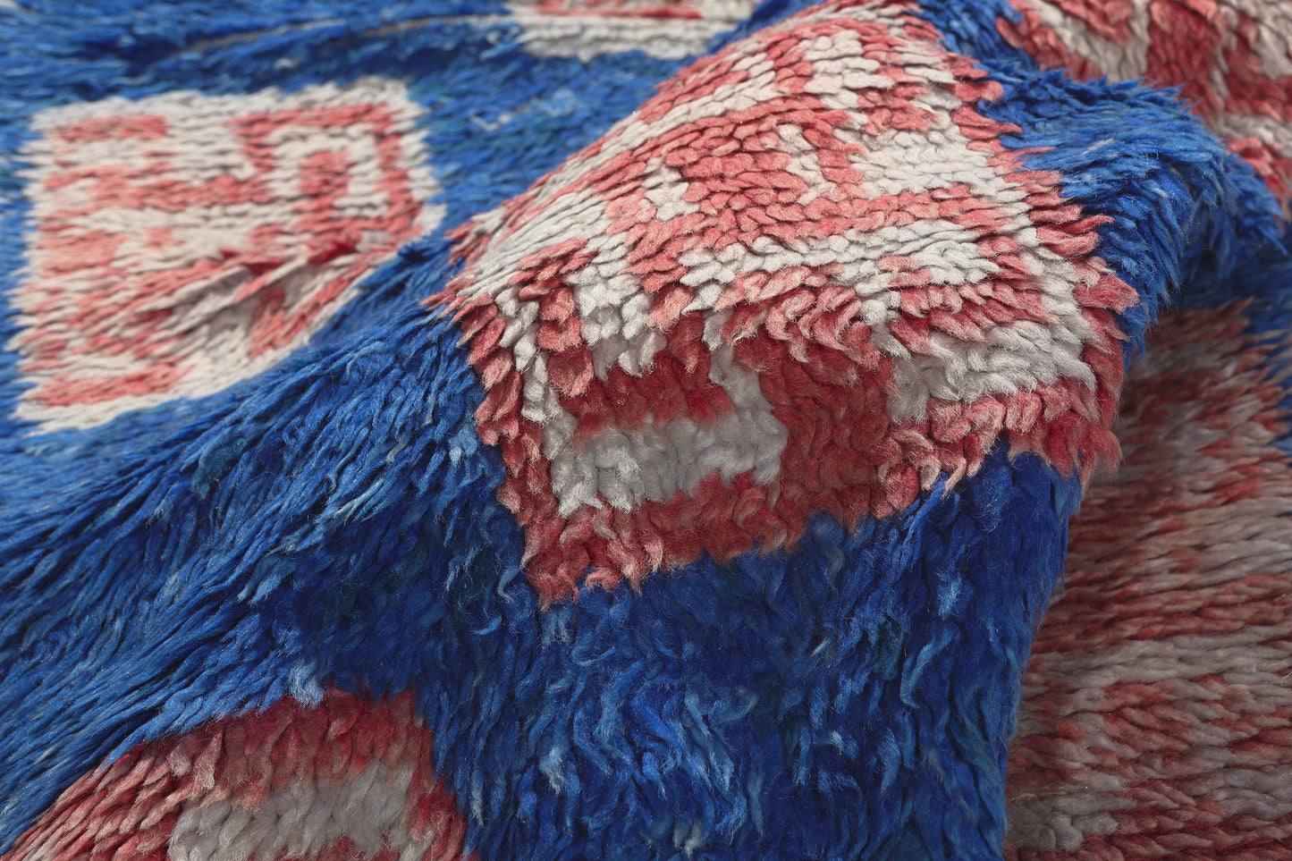 4 x 7 - Blue Vintage Azilal Moroccan Rug - 22002