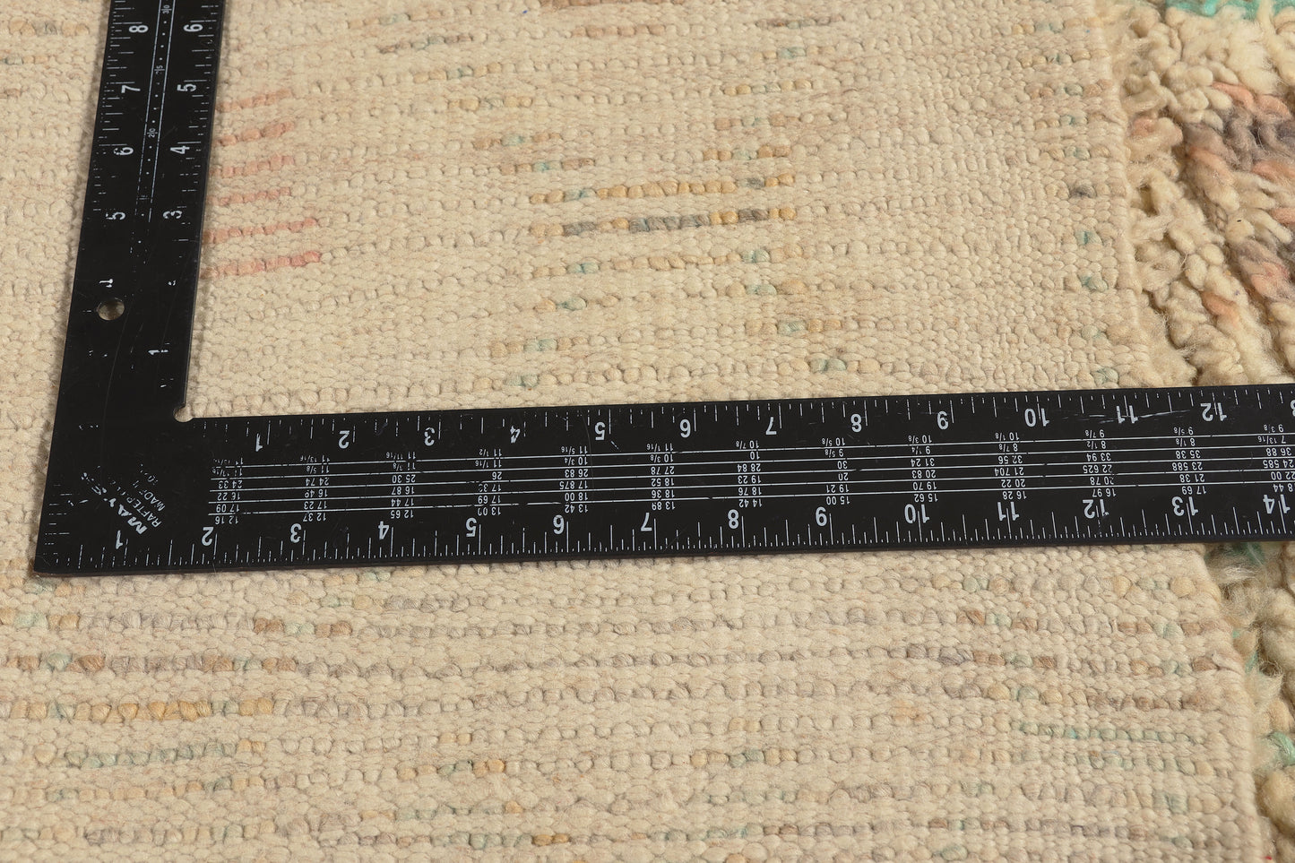 3 x 5 - Ivory Vintage Azilal Moroccan Rug - 22003