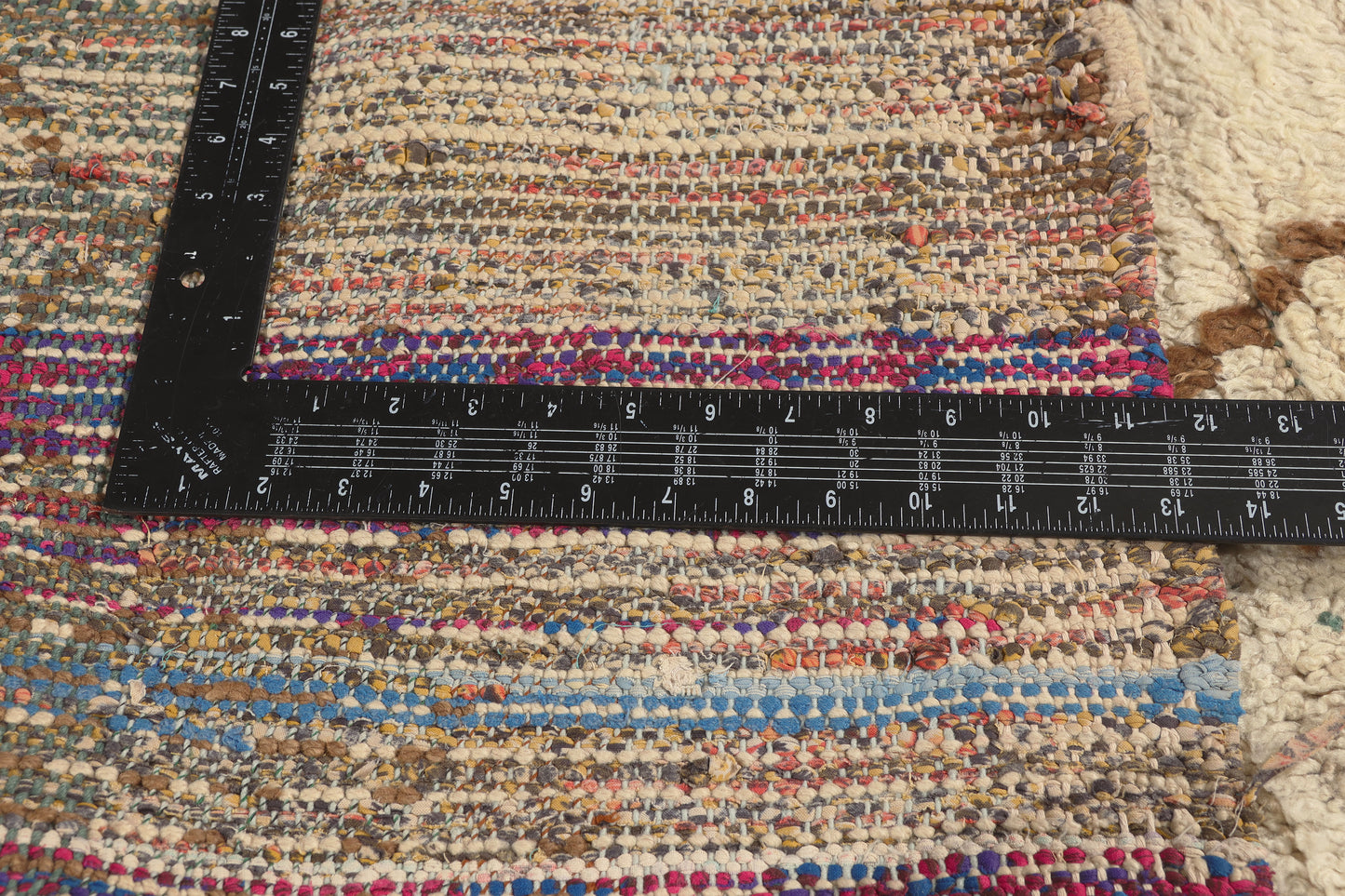 2 x 7 - Ivory Vintage Azilal Moroccan Rug - 22005