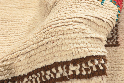 5 x 7 - Ivory Vintage Azilal Moroccan Rug - 22006