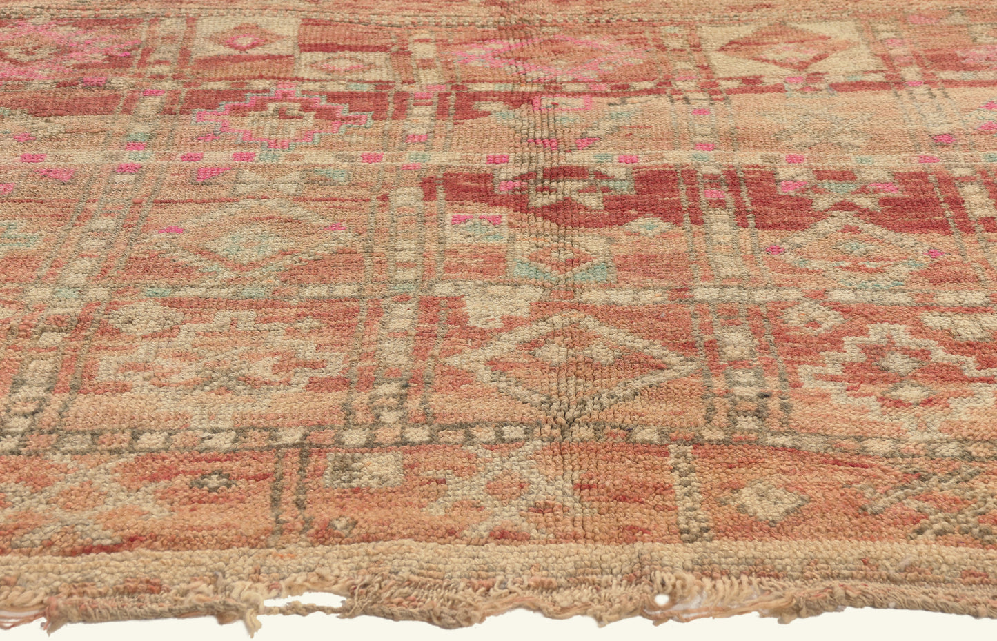 5 x 6 - Rust Vintage Beni MGuild Moroccan Rug - 22007