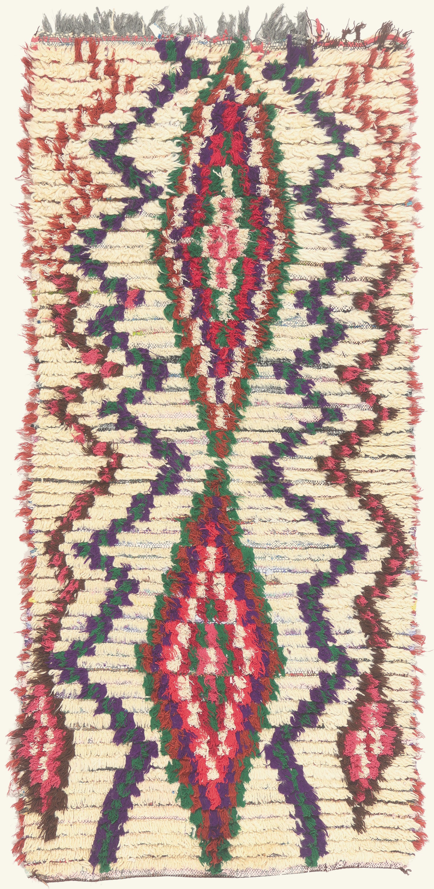 3 x 6 - Ivory Vintage Azilal Moroccan Rug - 22010