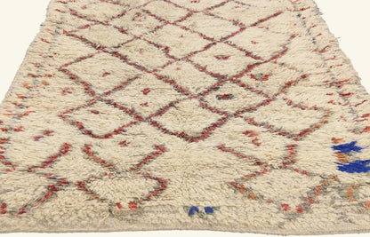 3 x 9 - Ivory Vintage Azilal Moroccan Rug - 22012