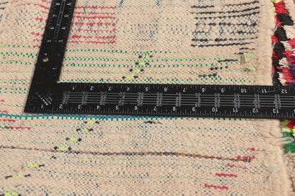 4 x 7 - Beige Vintage Azilal Moroccan Rug - 22013