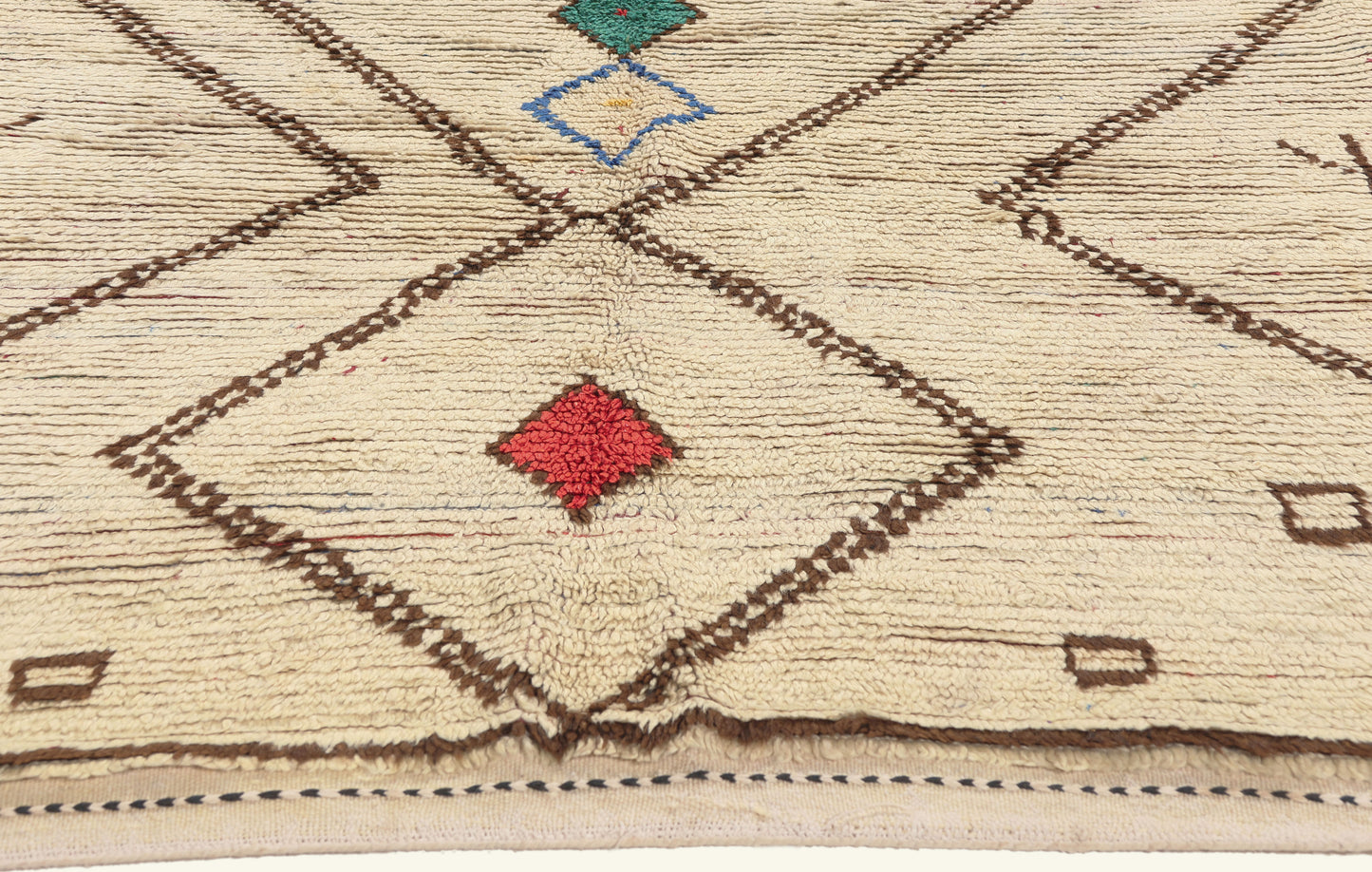 5 x 9 - Ivory Vintage Azilal Moroccan Rug - 22014