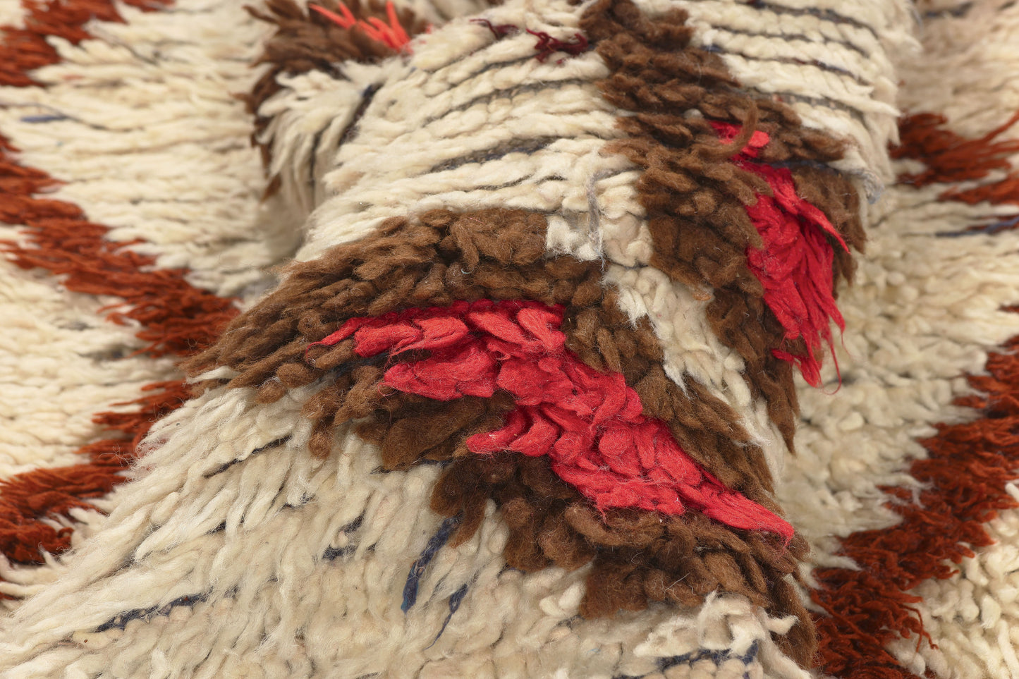 3 x 7 - Ivory Vintage Azilal Moroccan Rug - 22015
