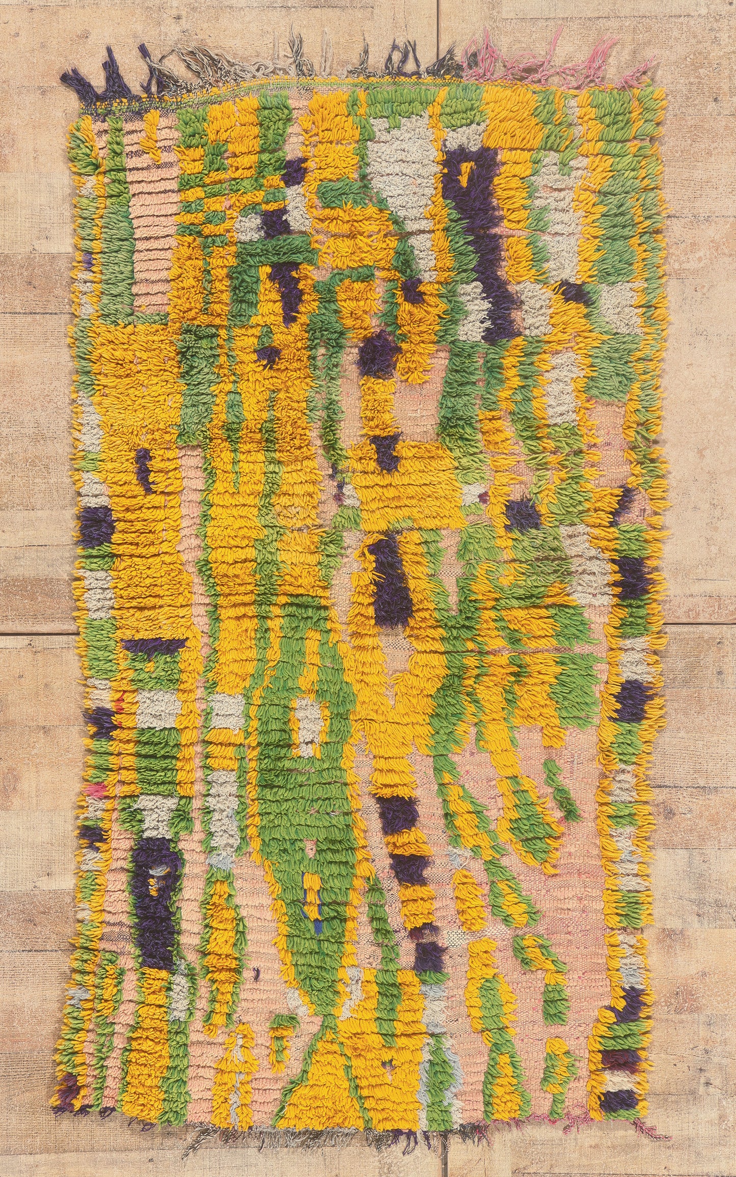 3 x 6 - Pink Vintage Azilal Moroccan Rug - 22016