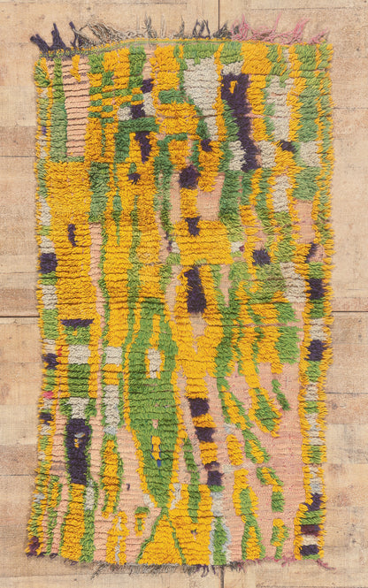 3 x 6 - Pink Vintage Azilal Moroccan Rug - 22016