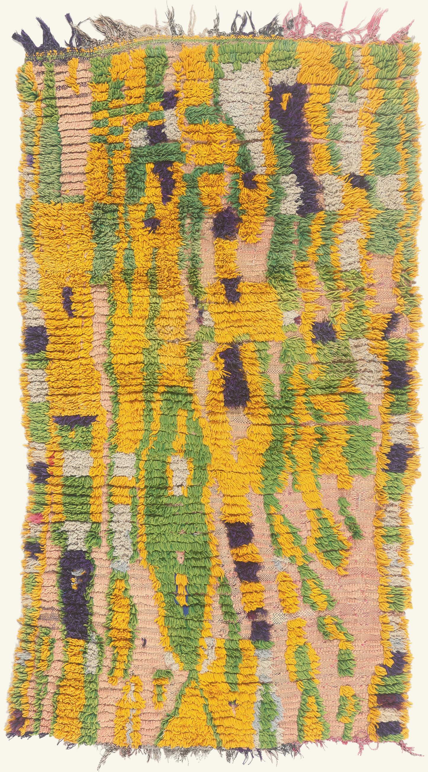 3 x 6 - Pink Vintage Azilal Moroccan Rug - 22016