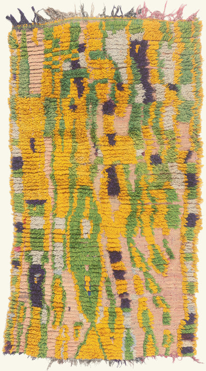 3 x 6 - Pink Vintage Azilal Moroccan Rug - 22016