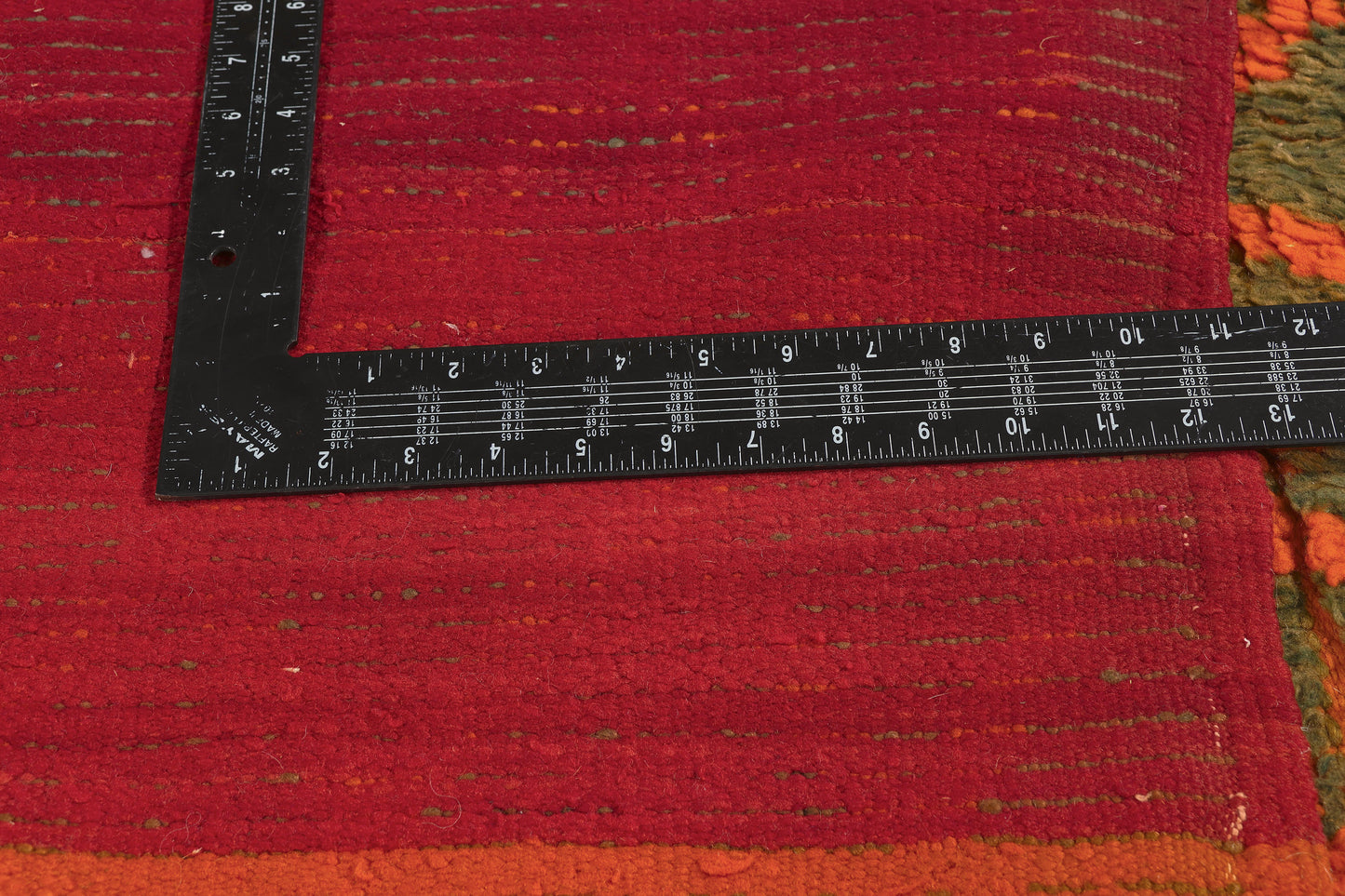 5 x 7 - Orange Vintage Boujad Moroccan Rug - 22019