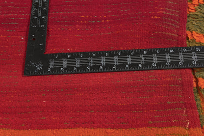 5 x 7 - Orange Vintage Boujad Moroccan Rug - 22019