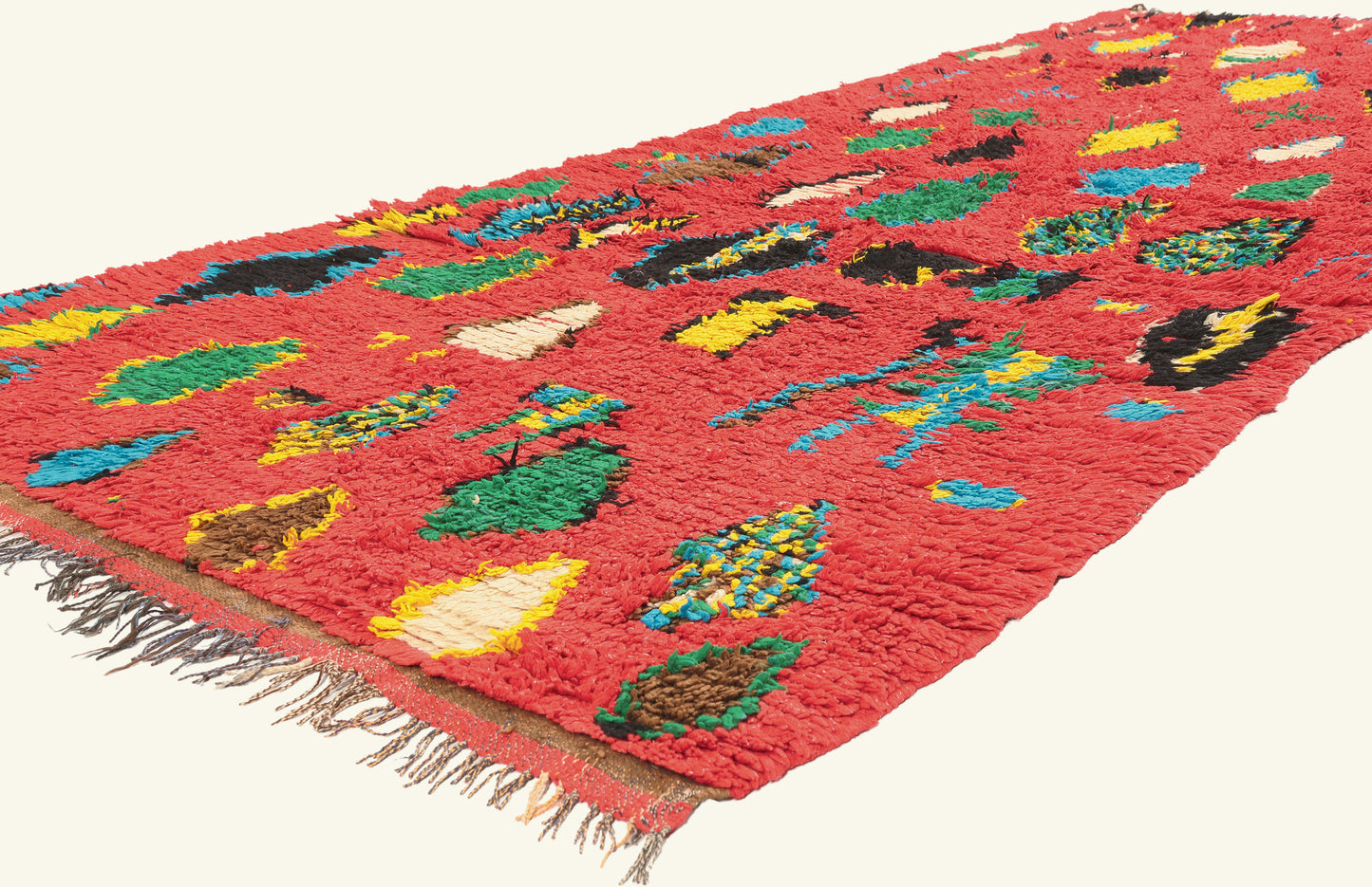 5 x 10 - Red Vintage Boujad Moroccan Rug - 22020