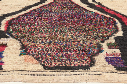 4 x 6 - Ivory Vintage Azilal Moroccan Rug - 22023