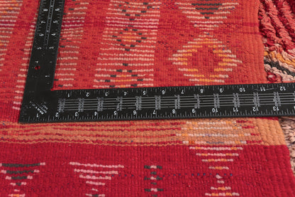 4 x 8 - Red Vintage Boujad Moroccan Rug - 22025
