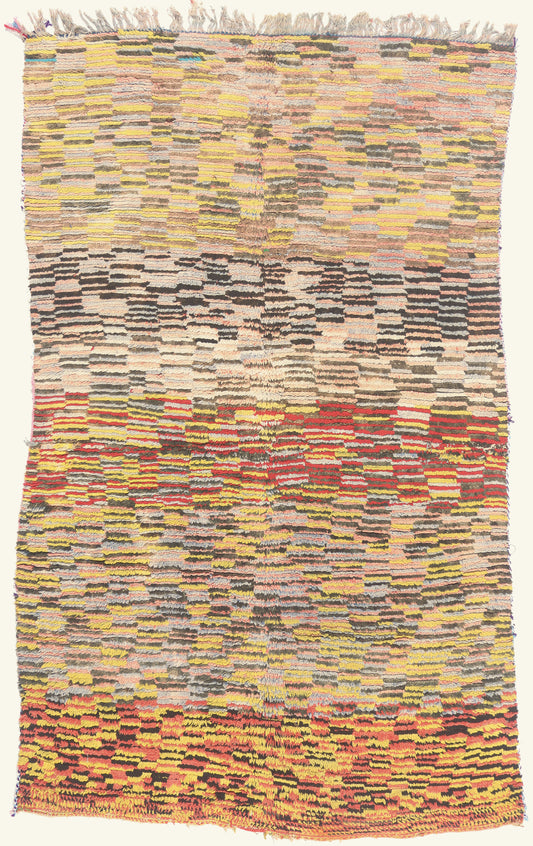 5 x 9 - Multicolor Vintage Boujad Moroccan Rug - 22027
