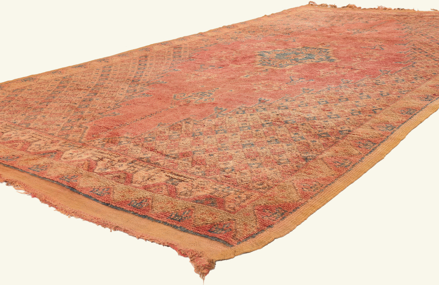5 x 10 - Rust Vintage Taznakht Moroccan Rug - 22028
