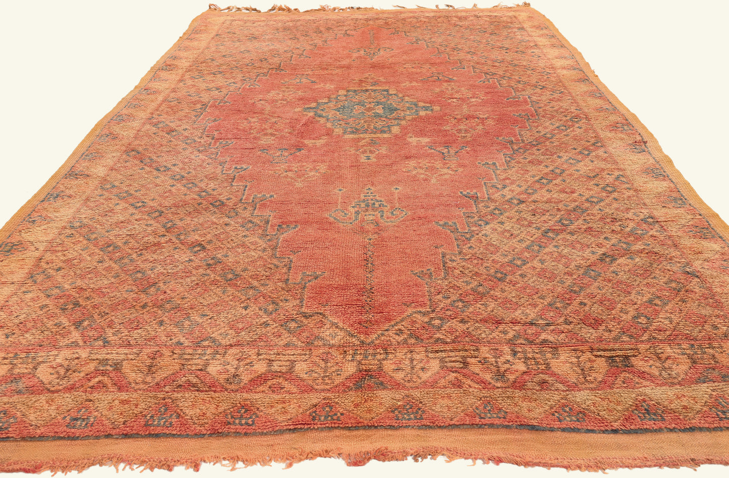 5 x 10 - Rust Vintage Taznakht Moroccan Rug - 22028
