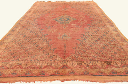 5 x 10 - Rust Vintage Taznakht Moroccan Rug - 22028