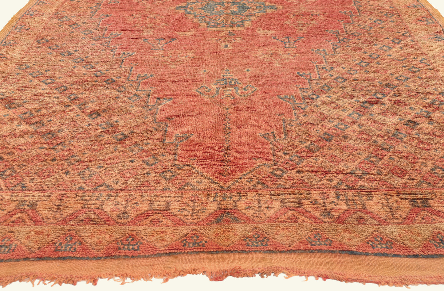 5 x 10 - Rust Vintage Taznakht Moroccan Rug - 22028