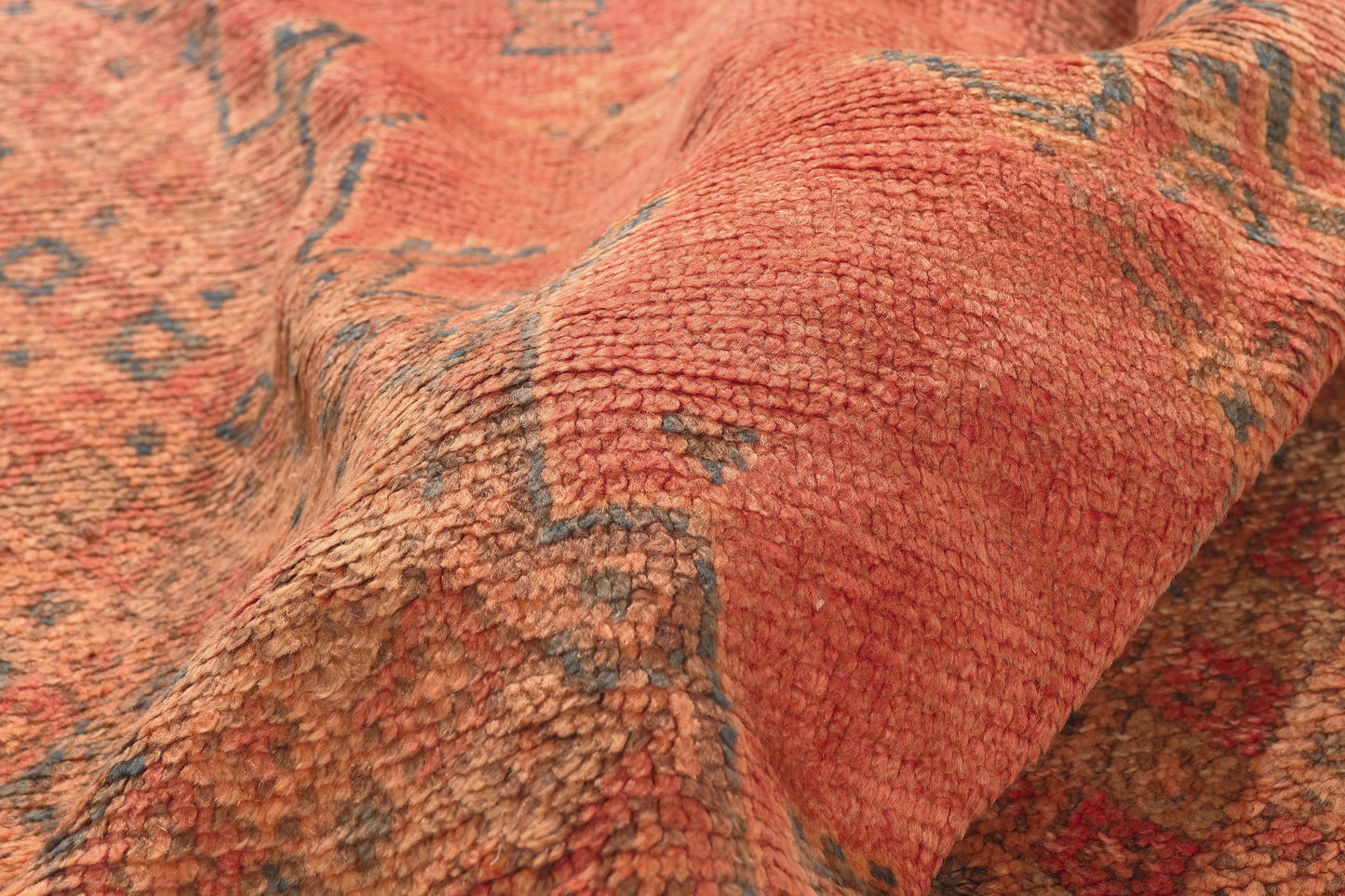 5 x 10 - Rust Vintage Taznakht Moroccan Rug - 22028